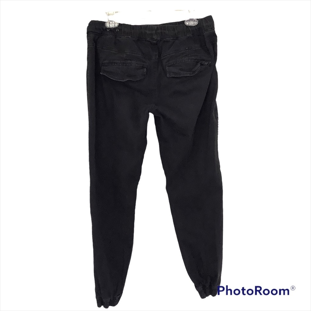 Akademiks Mens Black Stacked Canvas Joggers XL 32x30 Draw String Waist - Picture 3 of 10